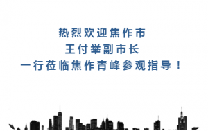 熱烈歡迎焦作市王付舉副市長一行蒞臨焦作青峰參觀指導！